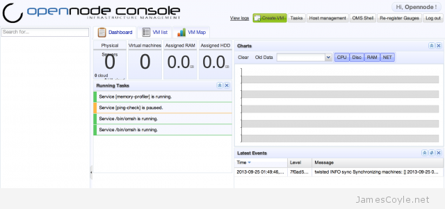 opennode web gui