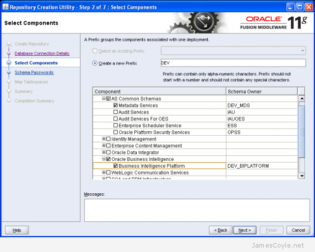 obiee-rcu-components