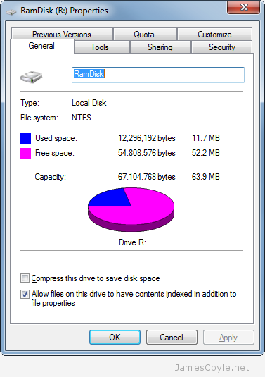 RamDisk-Properties